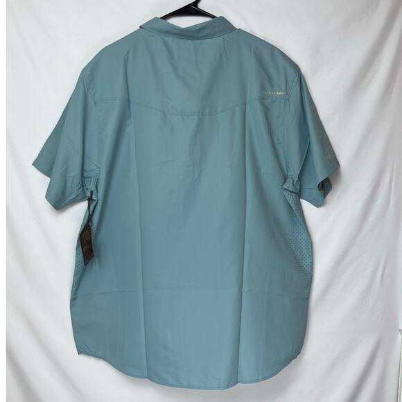 NWT Commander Life Men's XL Green Fishing Summer Athleisure Vacation Shirt - Picture 2 of 11